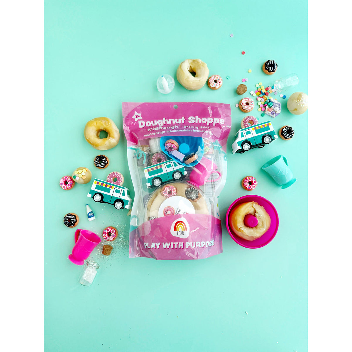 Earth Grown KidDoughs Doughnut Shoppe (Doughnut) Kiddough Play Kit