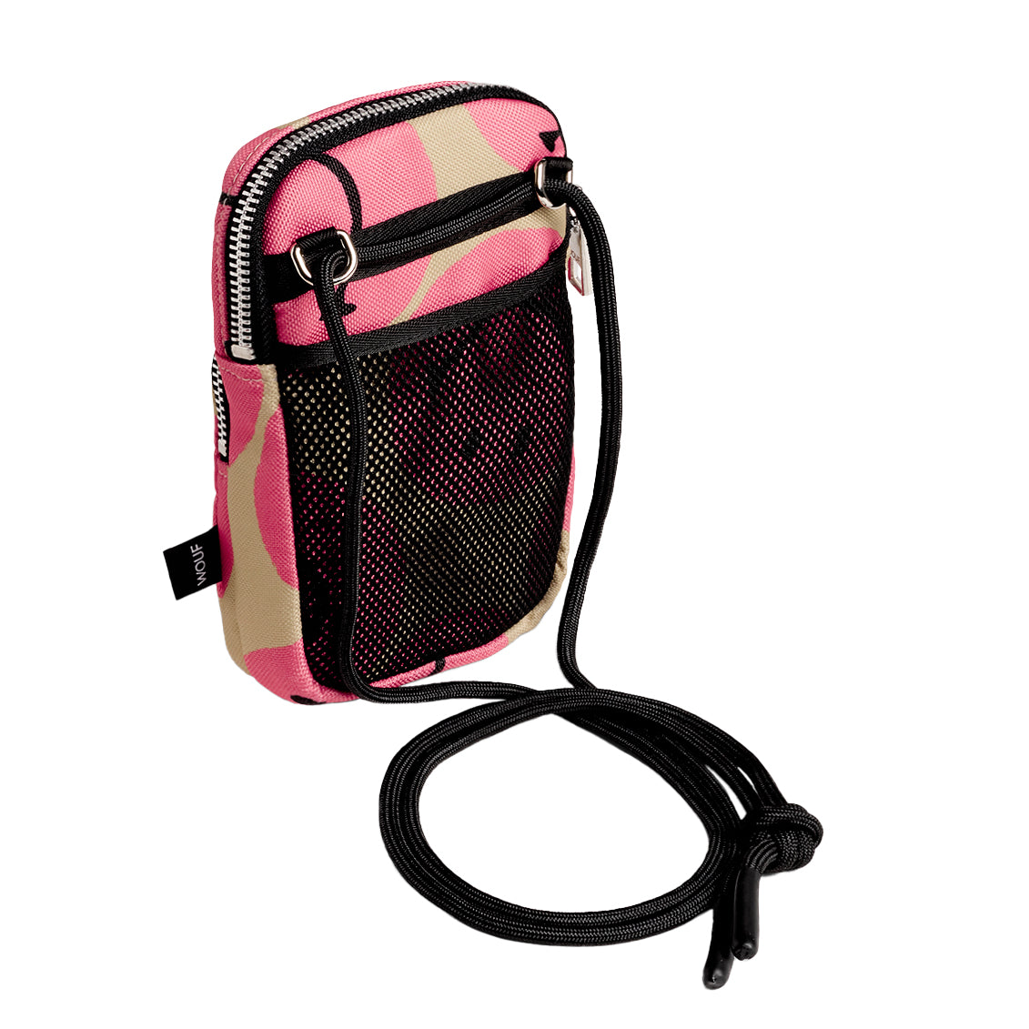 Wouf Smiley® Crossbody Phone Bag in pink