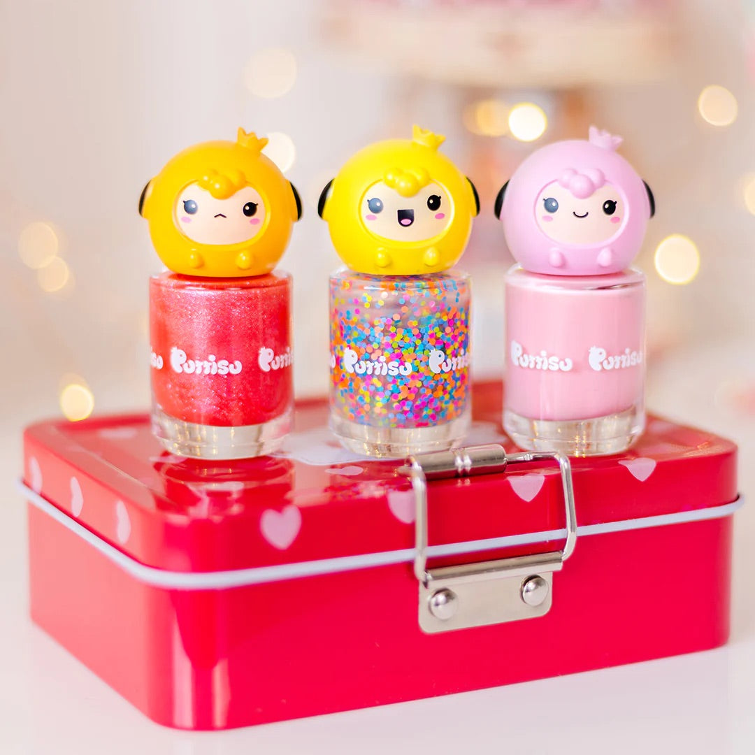 Puttisu 3-Colour Nail Art Kit - C16 FALL IN LOVE, B01 TWINKLE PINK, G06 PINK CANDY PANGPANG