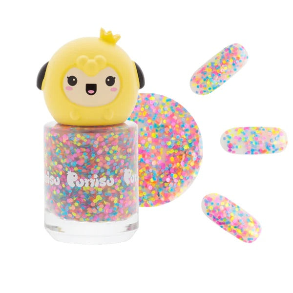 Water-based, non-toxic (18-FREE), and easy-peel formulation nail polish kit for kids/children from Puttisu