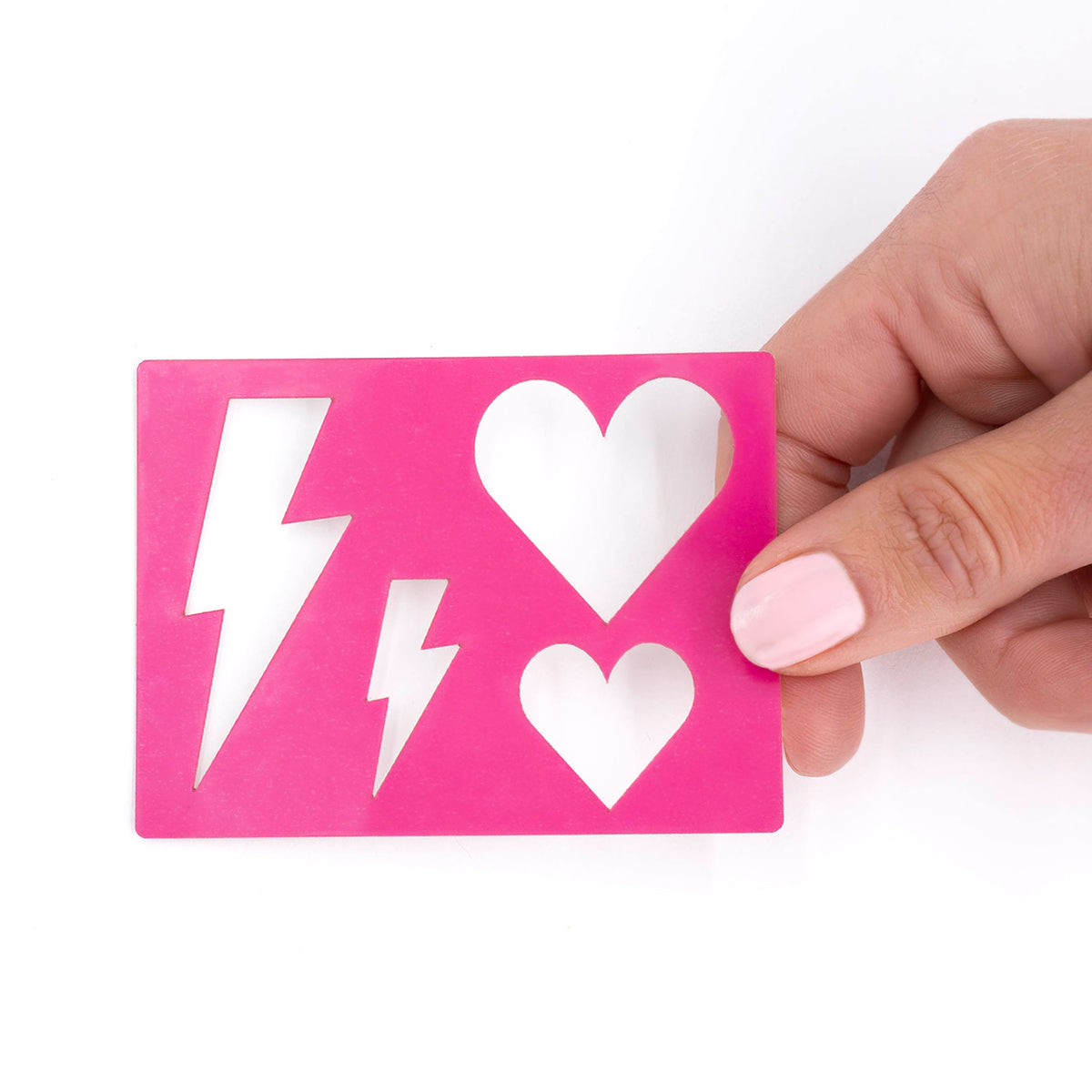 Si Si La Paillette Heart Stencil glitter tattoo