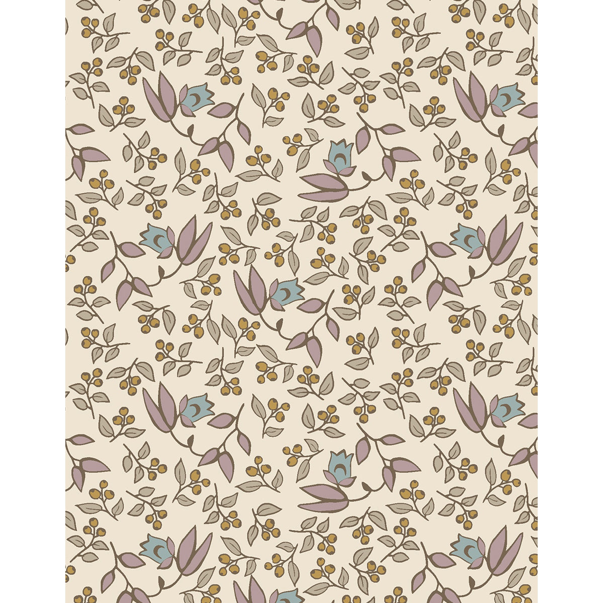 Minikane Bell padded cotton Bassinet in bell floral all-over pattern
