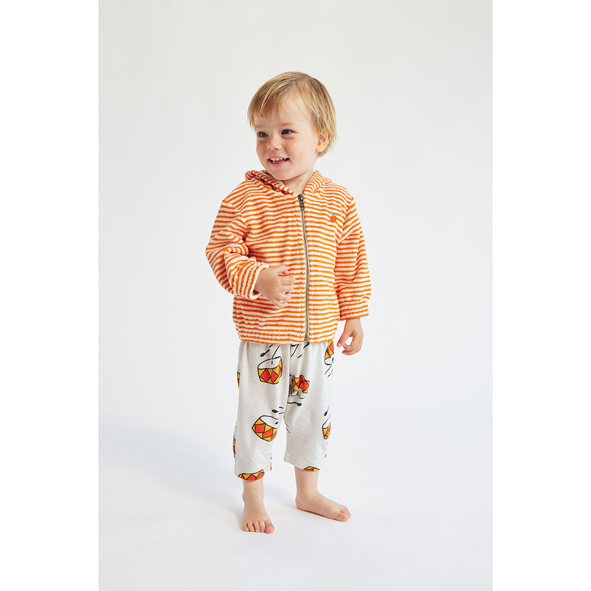 Bobo Choses Stripes Terry Hoodie for babies and toddlers