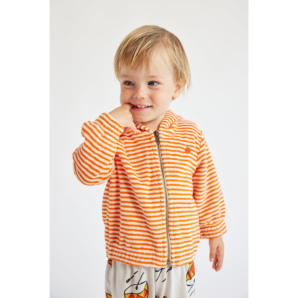 Bobo Choses Stripes Terry Hoodie for babies and toddlers