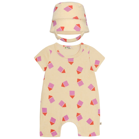 The Bonnie Mob Shrimpy Playsuit & Skipper Hat Set