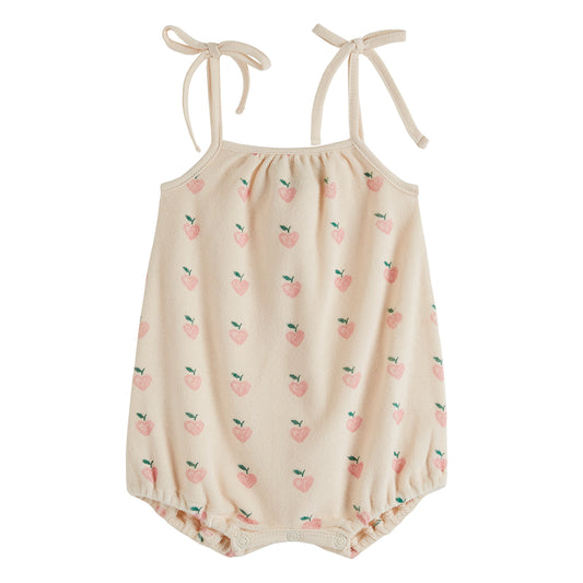 Emile Et Ida Strapped Terry Baby Romper