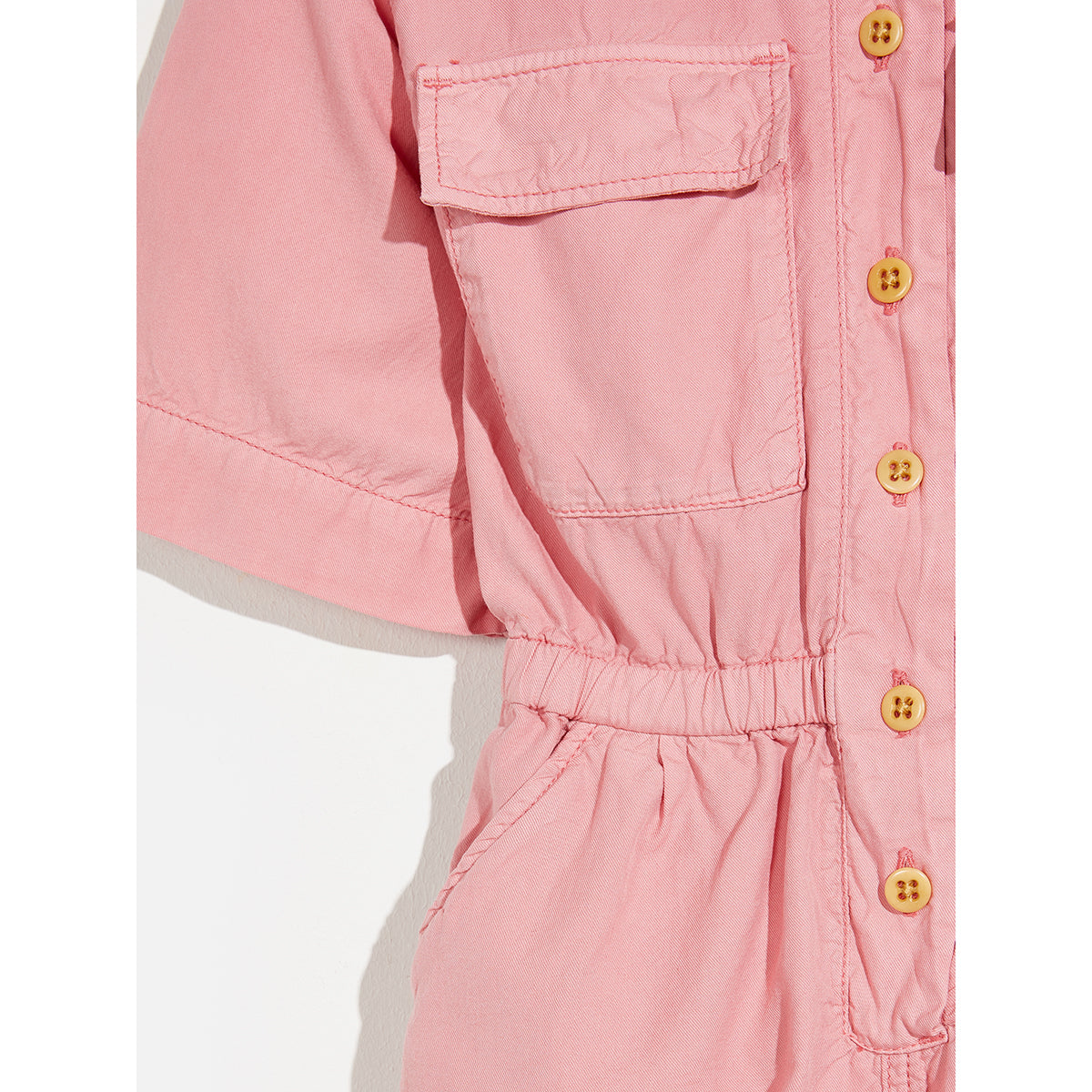 Bellerose Pilates Jumpsuit with elastic waist and button front for kids/children and teens/teenagers