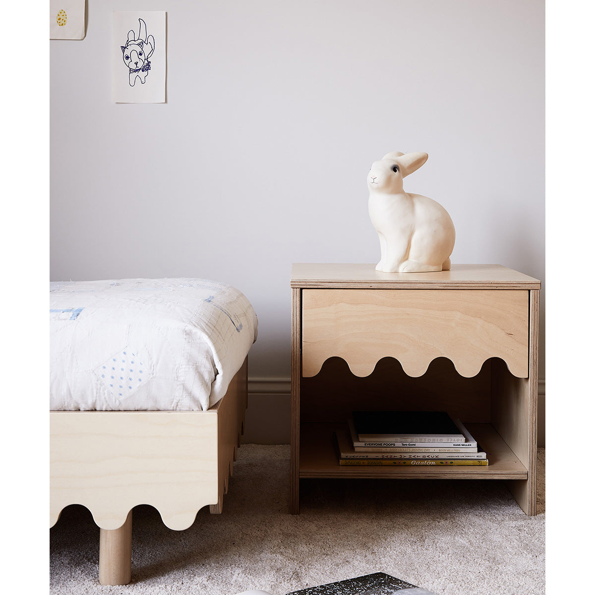 OEUF be good Moss Bedside Table