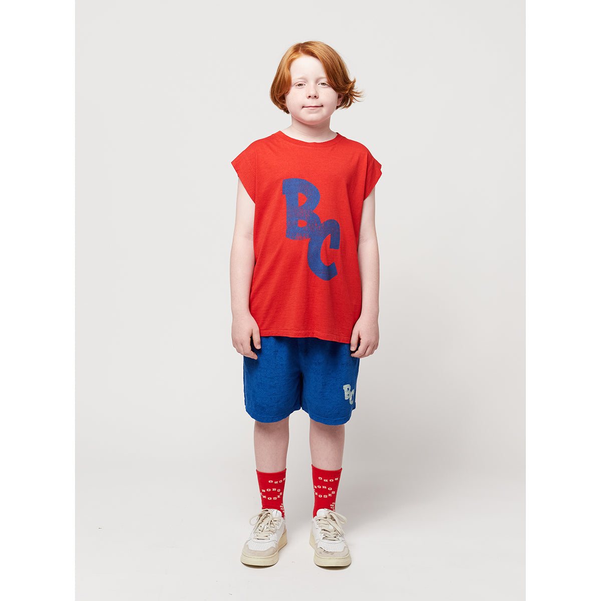Bobo Choses Terry Bermuda Shorts in over knee lenght for toddlers, kids/children and tweens