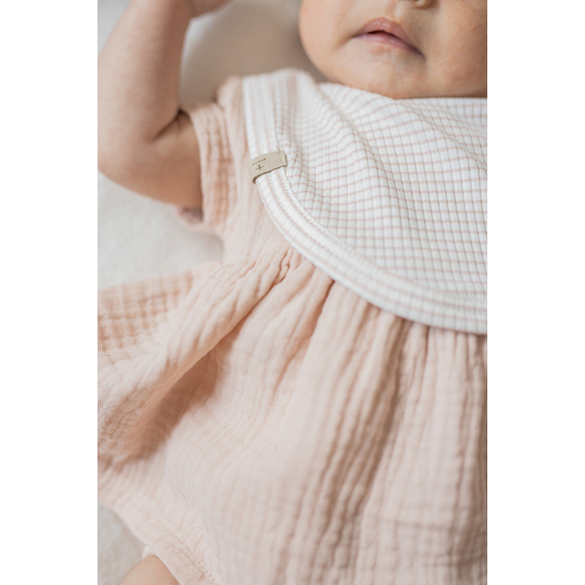 1+ In The Family Candela Body Dress with shoulder buttons for babies and toddlers