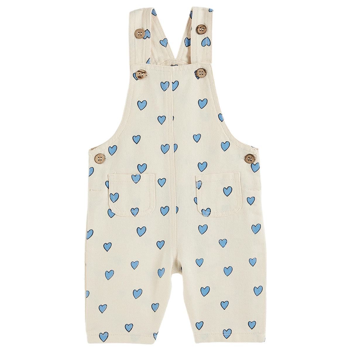 Emile Et Ida Heart Baby Overalls
