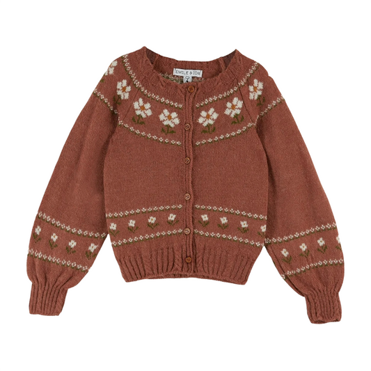 Emile Et Ida Daisy Cardigan
