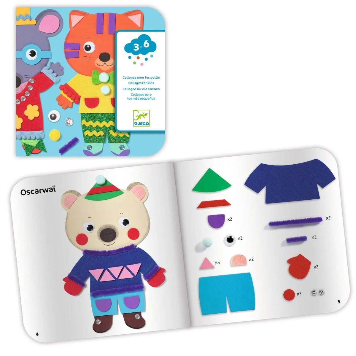 Djeco Collages - Little Sweethearts