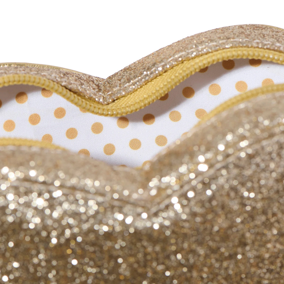 Rockahula Kids Love Heart Gold Glitter Bag