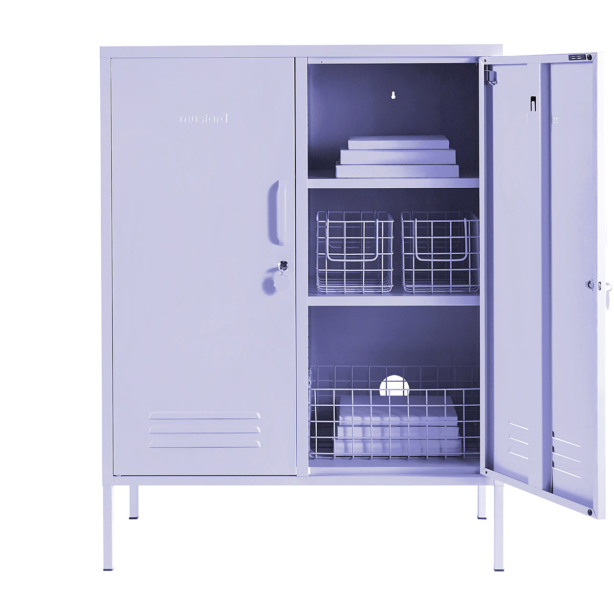 Mustard The Midi locker in Lilac