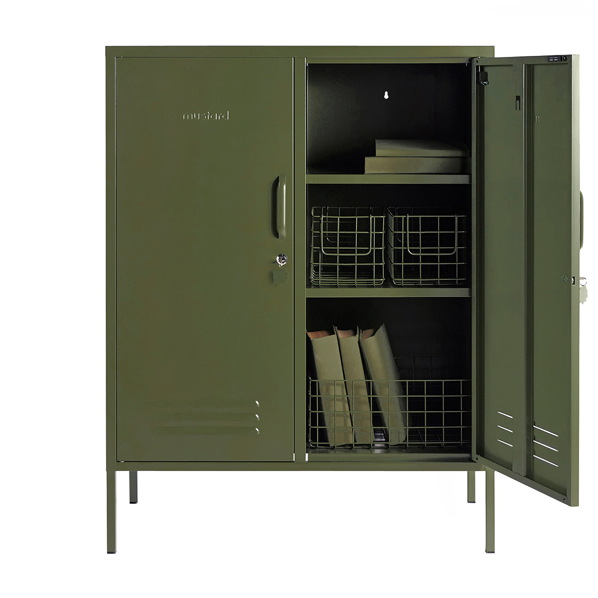 Mustard Made The Midi locker in Olive