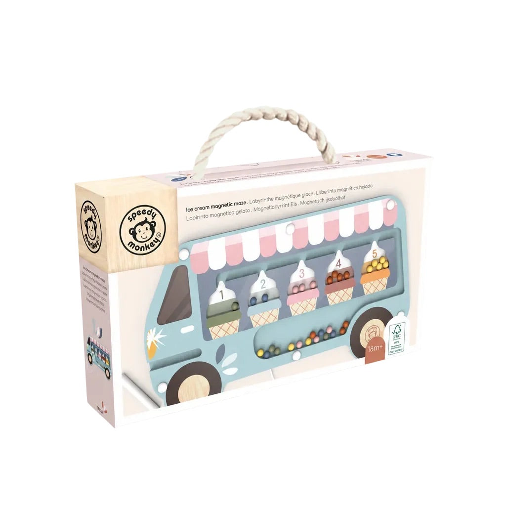 Speedy Monkey Ice Cream Magnetic Maze