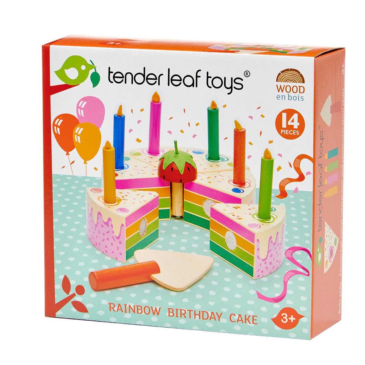 Thread Bear Design Rainbow Birthday Cake aw23