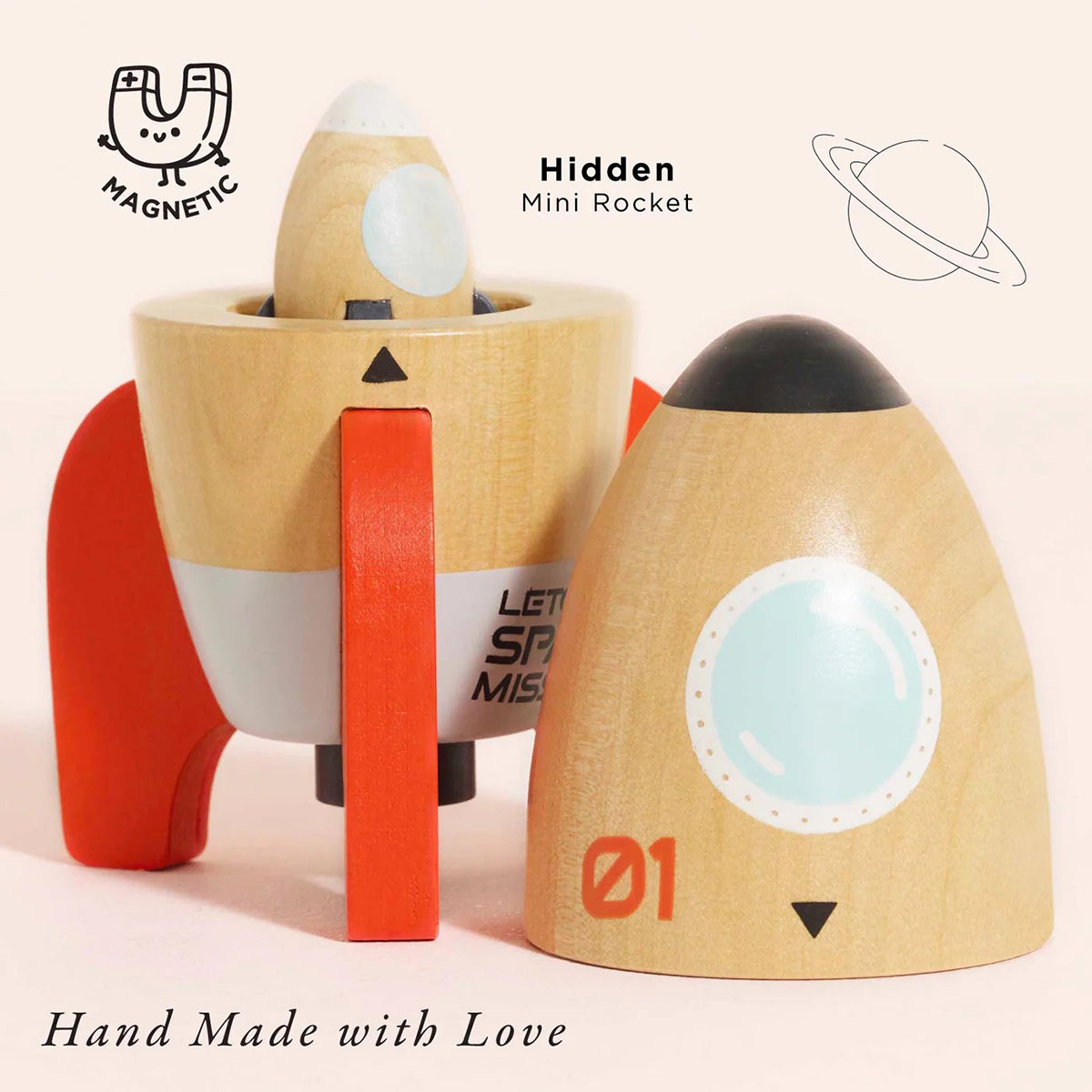 Le Toy Van Magnetic Space Rocket