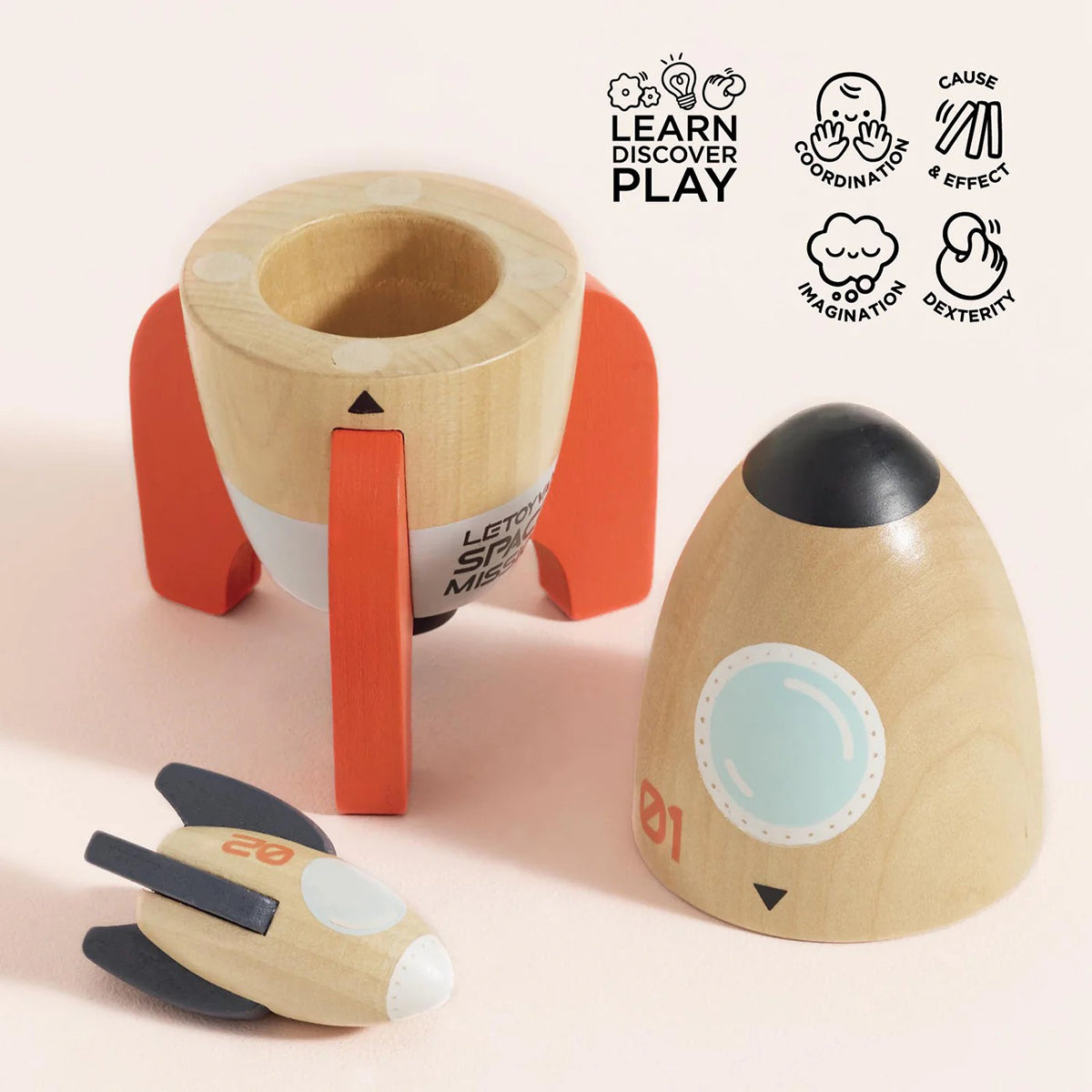 Le Toy Van Magnetic Space Rocket