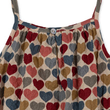 Load image into Gallery viewer, Konges Sløjd Vivian Strap Romper with heart print