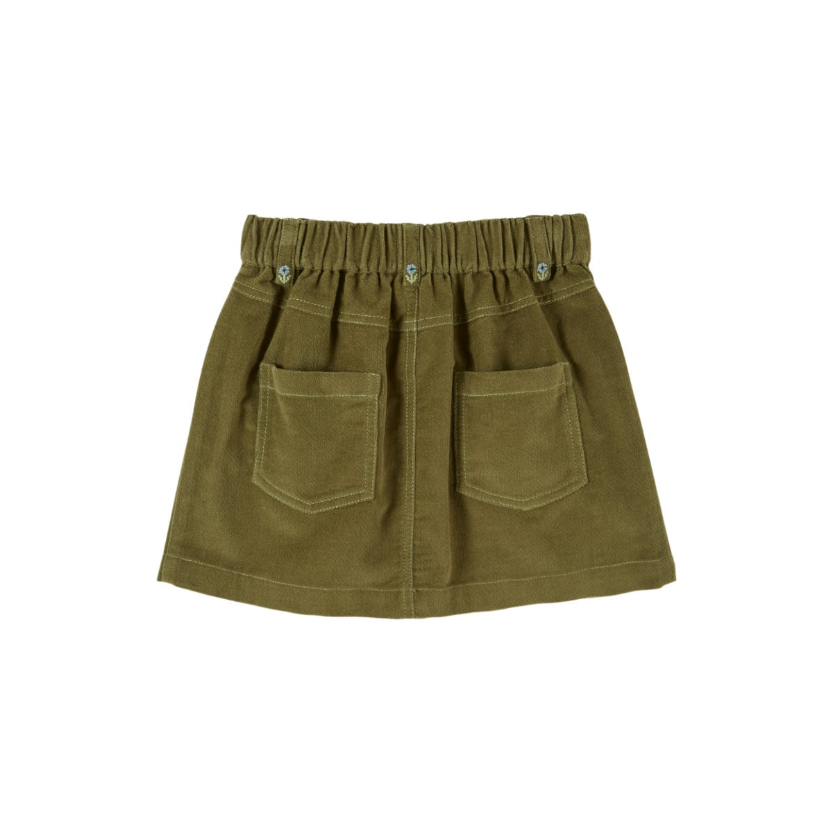 Emile et Ida Embroidered Flowers Pocket Skirt