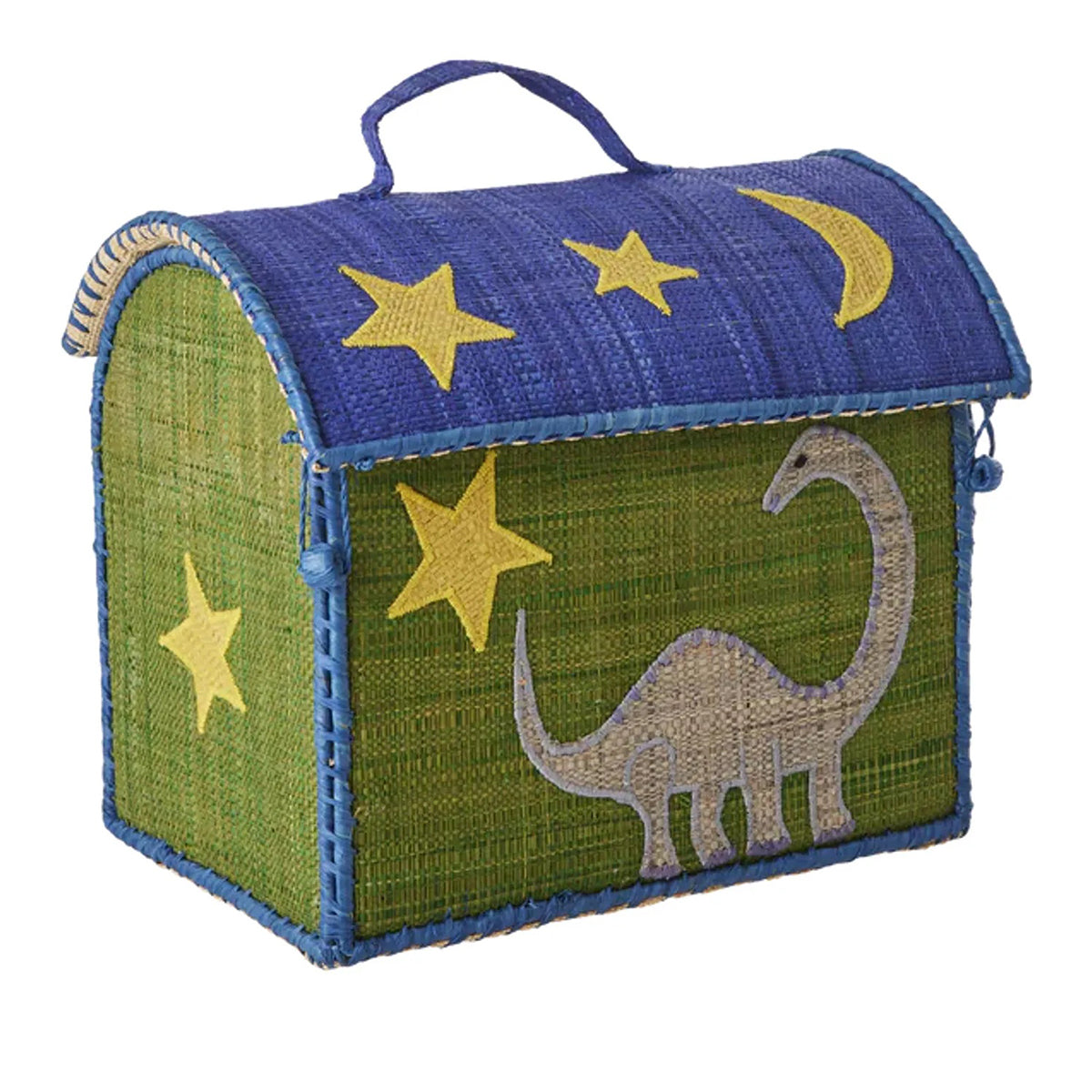 Rice Raffia Bag - Dinosaur