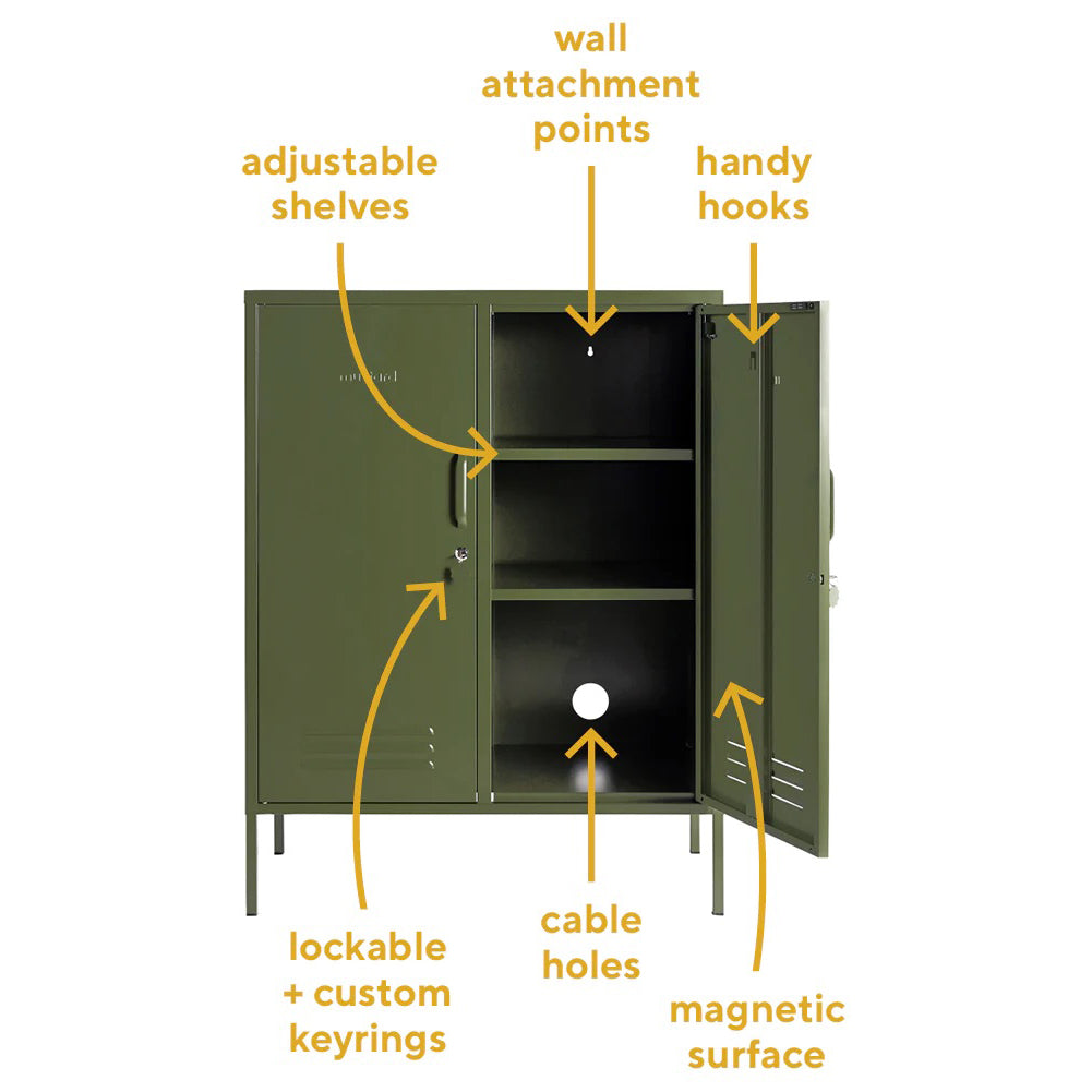 Mustard Made The Midi in Olive what's inside