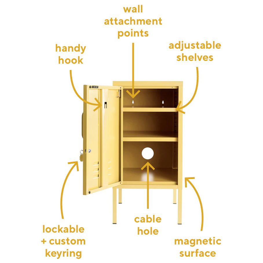 what's inside Mustard Made The Shorty locker in Butter to the Left