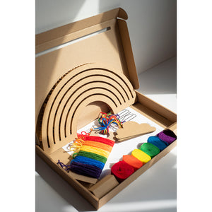 cardboard rainbow diy from koko cardboards for kids