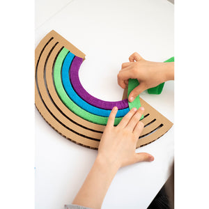 kids craft from koko cardboards diy classic rainbow