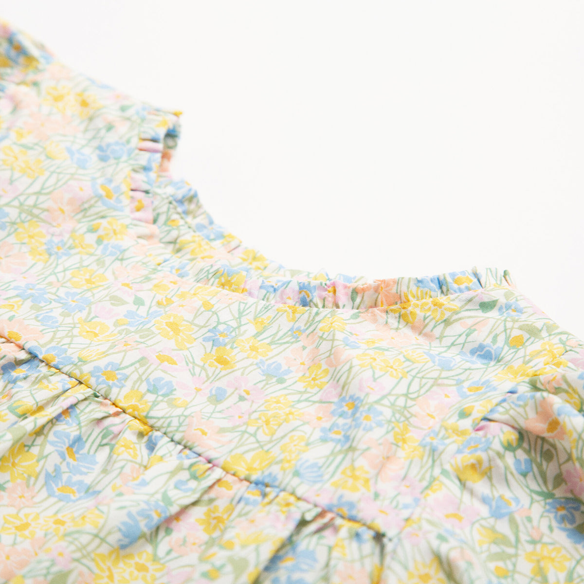 Ruffle around the neck Cat's Cradle Dress And Bloomers from nellie quats for babies, toddlers, kids/children