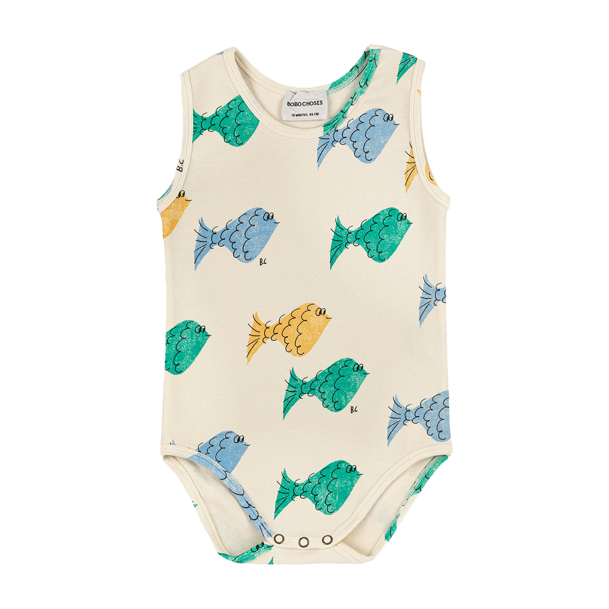 Bobo Choses Multicolour Fish All Over Sleeveless Body