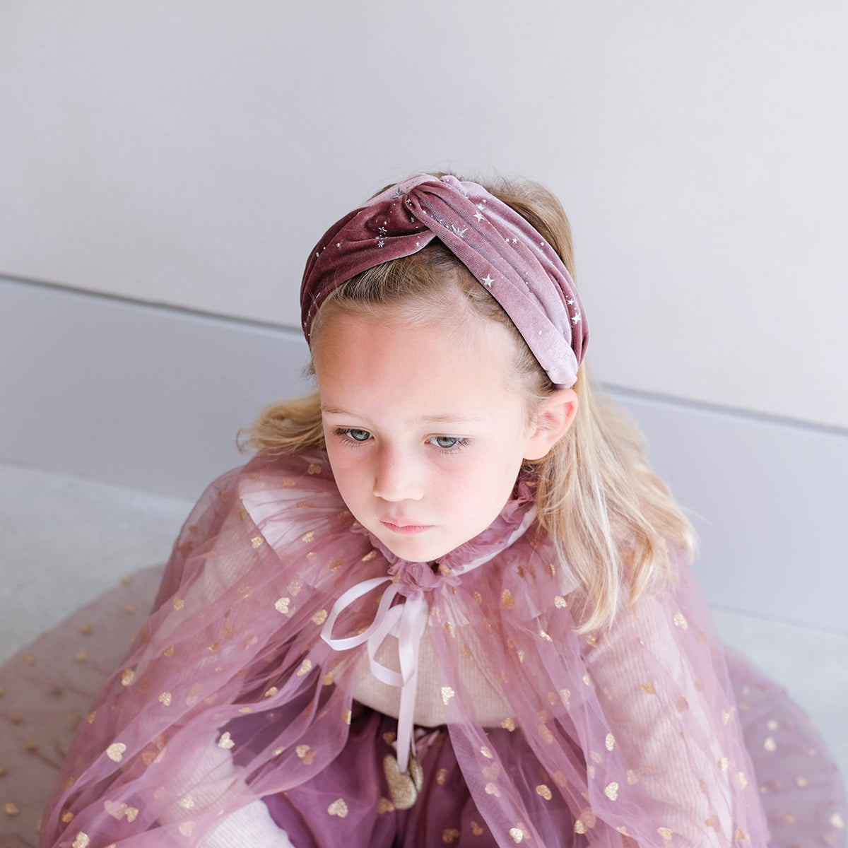 Mimi & Lula Knotted Mystical Velvet Alice Band for kids/children