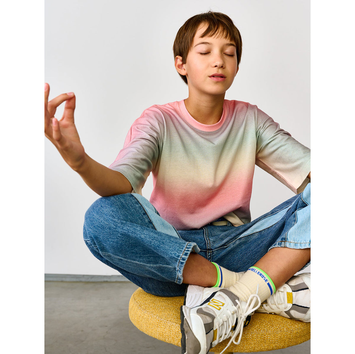 tie-dye dip-dye atha t-shirt for teens from bellerose