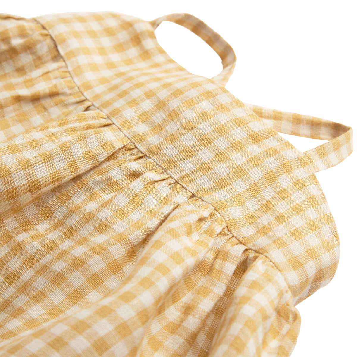 midi dress in colour Hay Check from nellie quats for toddlers and kids