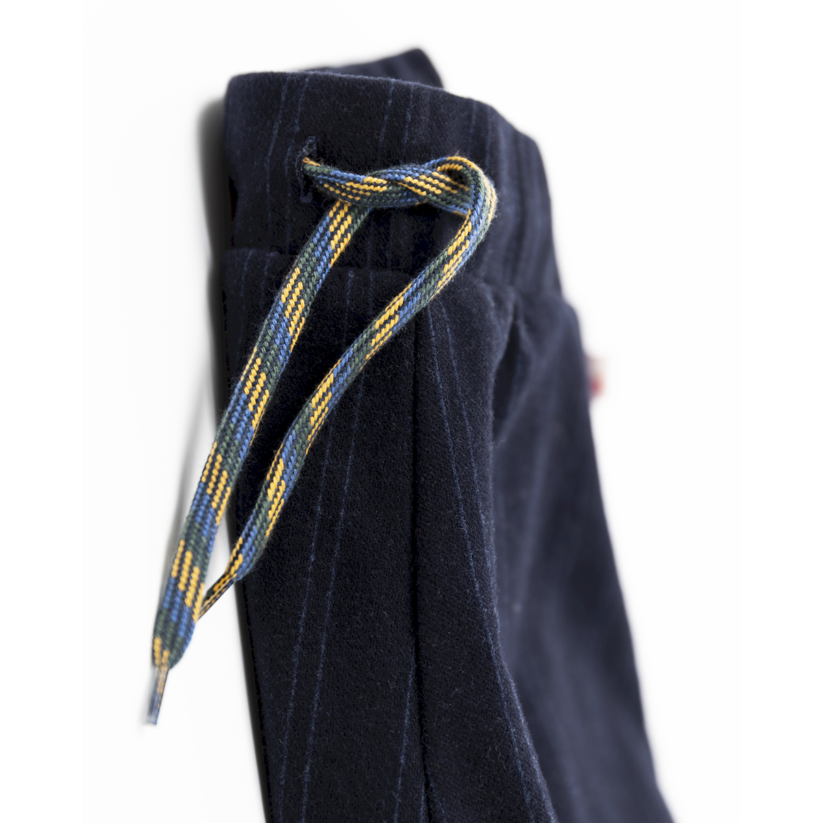 oliver striped trousers with an elasticated waistband and drawcord from ao76 for kids/children and teens/teenagers