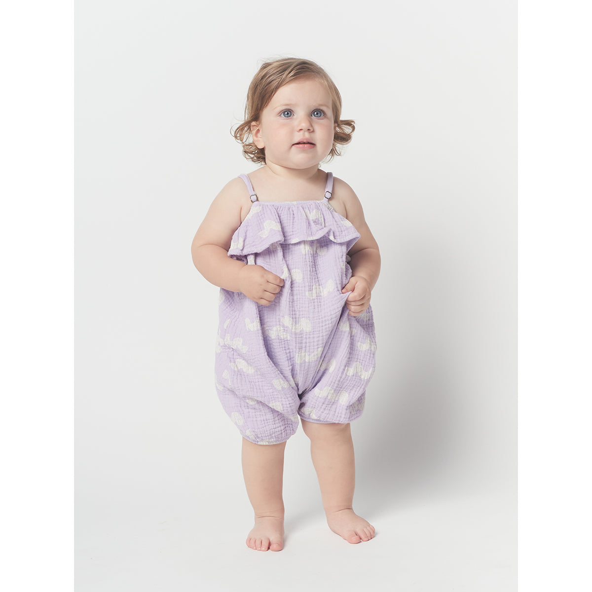 Bobo Choses Waves All Over Romper for toddlers