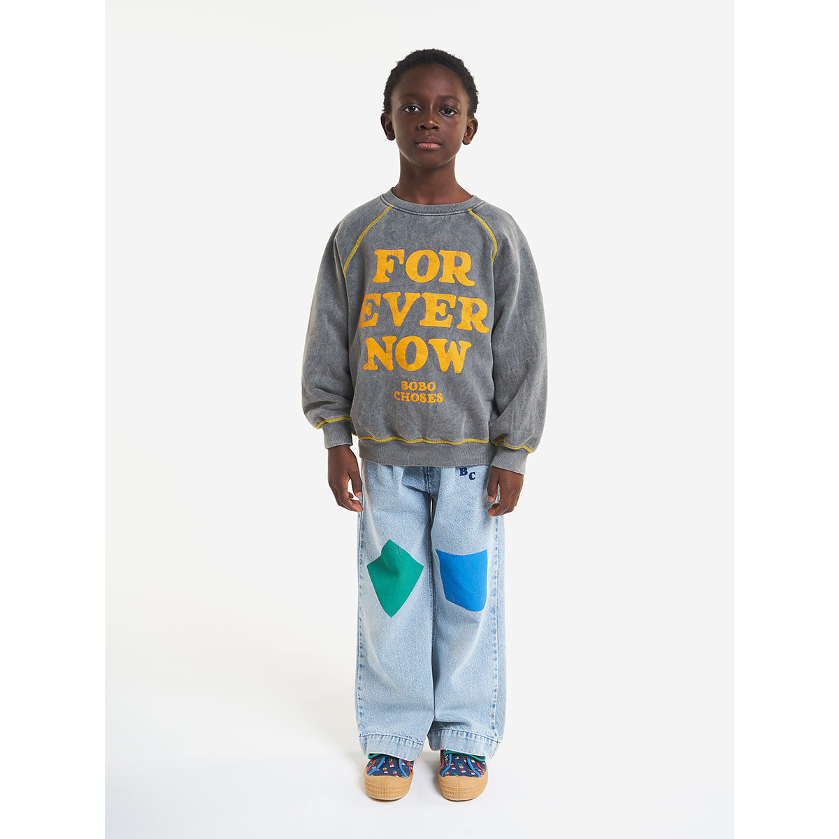 Bobo Choses Forever Now Yellow Sweatshirt