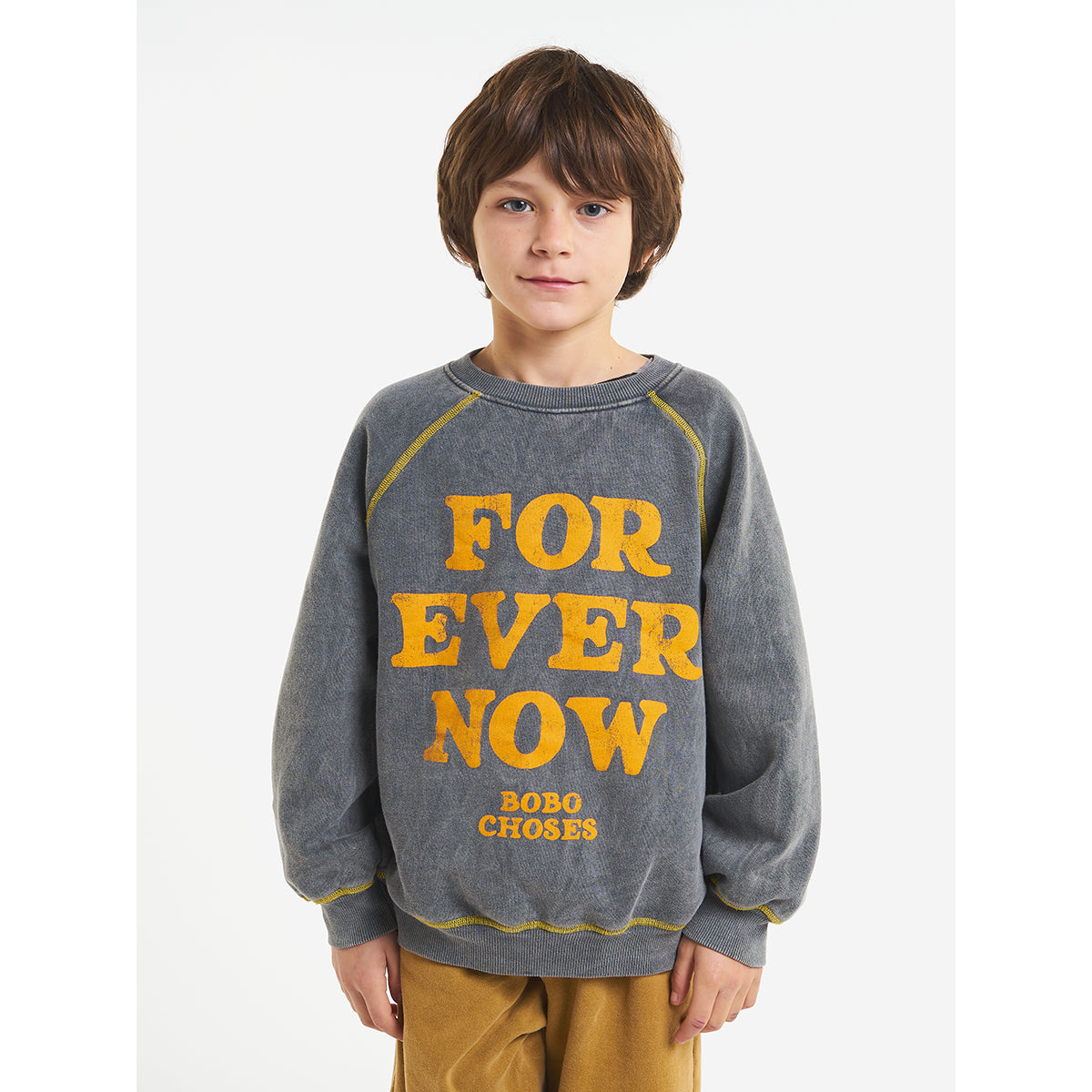 Bobo Choses Forever Now Yellow Sweatshirt