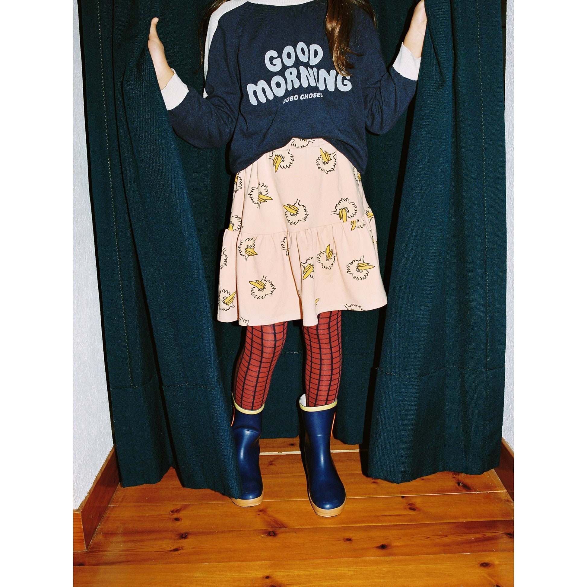 Bobo Choses Birdie All Over fleece skirt
