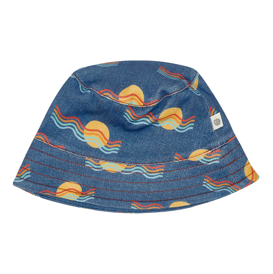 organic denim baby sun hat from the bonnie mob