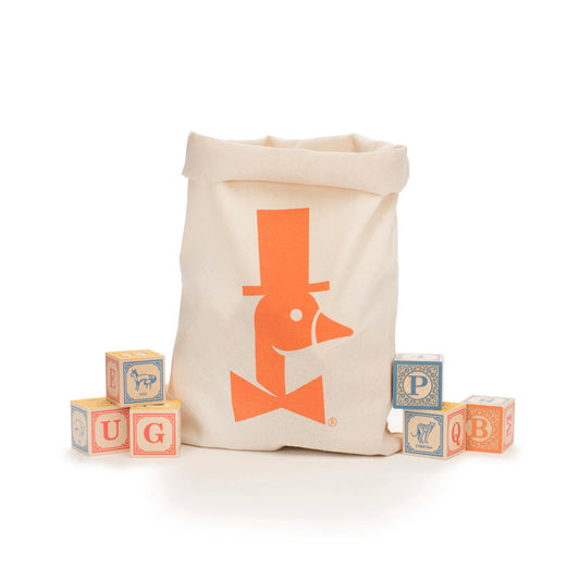 Uncle Goose Classic ABC Blocks with Canvas Bag