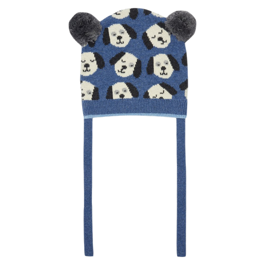 The Bonnie Mob Dollar Dog Jacquard Pom Pom Hat