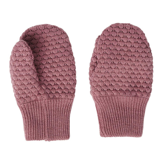MP Oslo Mittens:  Baby and toddler wool mittens in pink