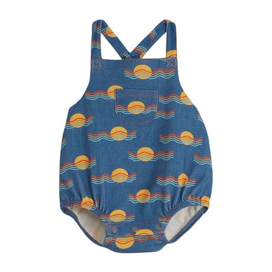 The Bonnie Mob Ciprani Rainbow Sunset Bubble Romper