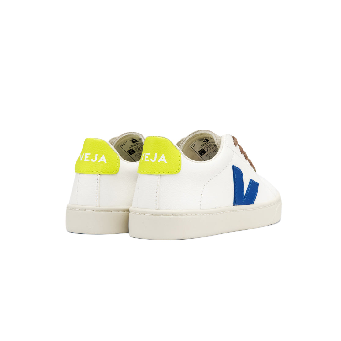 Veja Esplar Teen LaceESPLAR LACES CHROMEFREE WHITE INDIGO JAUNE FLUO