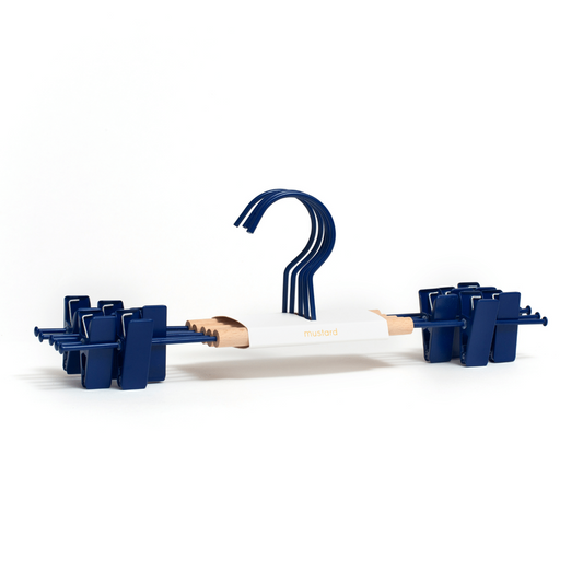 Mustard Made Adult Clip Hanger in Navy