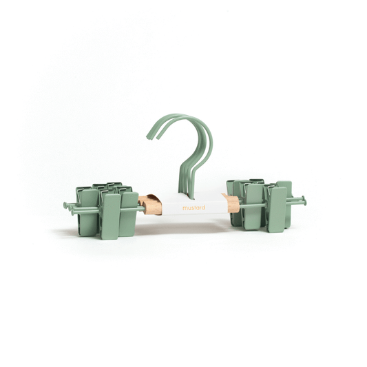 Mustard Clip Hanger in Sage