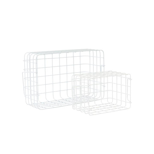 Mustard Made Baskets in White
